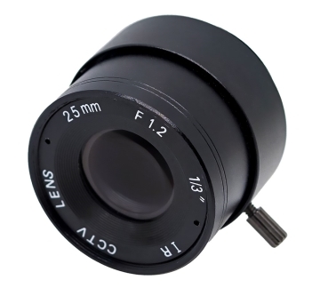 監視器材固定光圈25mm/F1.2紅外線專用IR鏡頭
