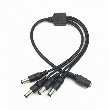 監視器材DC電源分接線1分4(WR-104POWER)